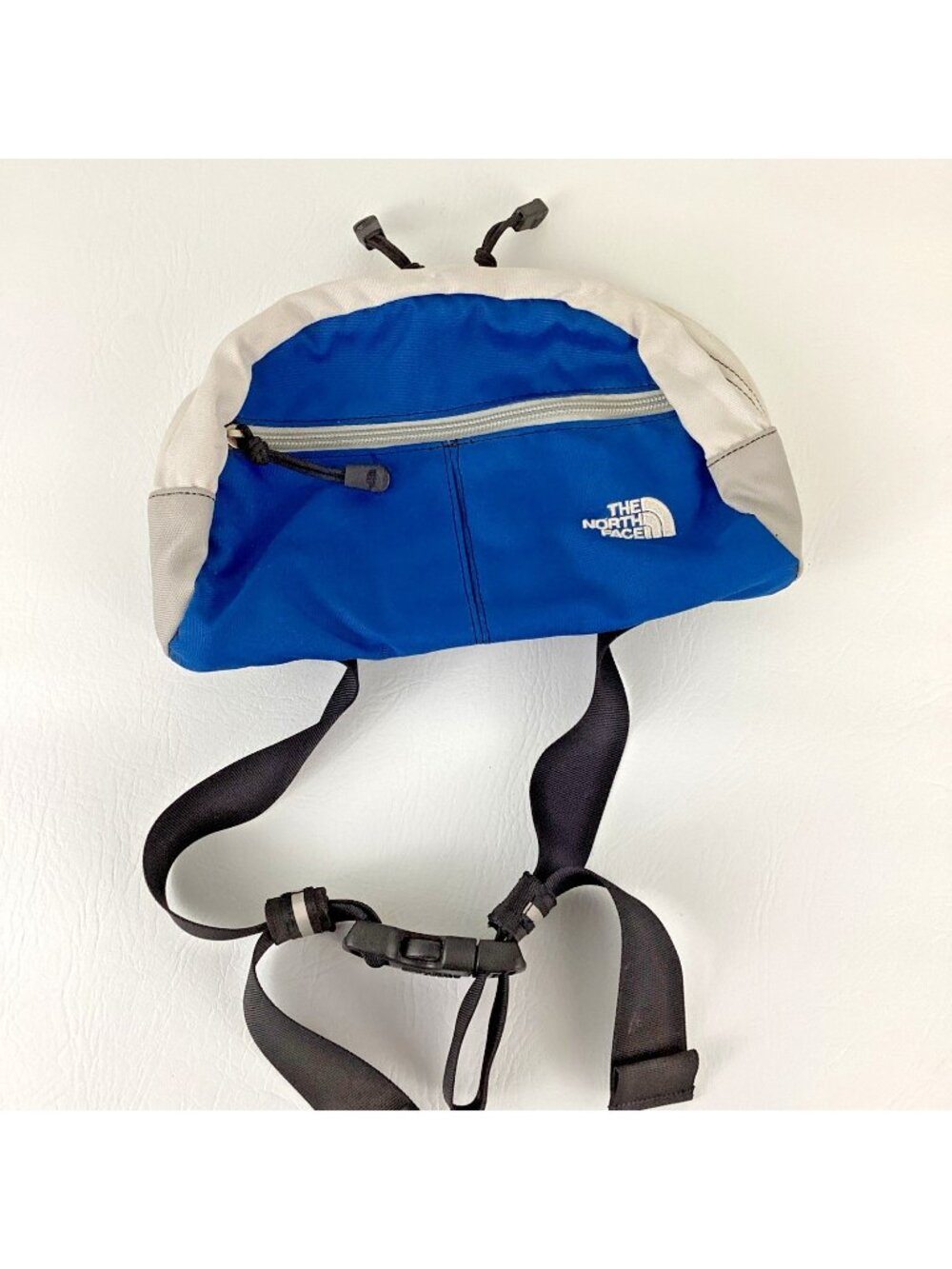 The North Face Roo Fanny Pack Waist Bag Hiking Outdoor 11” x 7” Blue Gray